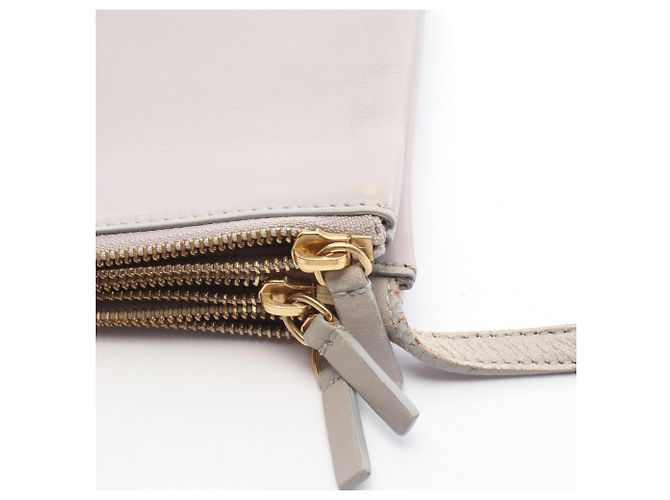 Céline Bolso de hombro Celine Trio Small en piel gris - vista 8