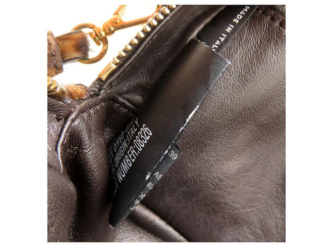 Prada Mini Borsa a Tracolla 1N1674 Cavallino Stampa Leopardata Marrone - vista 10