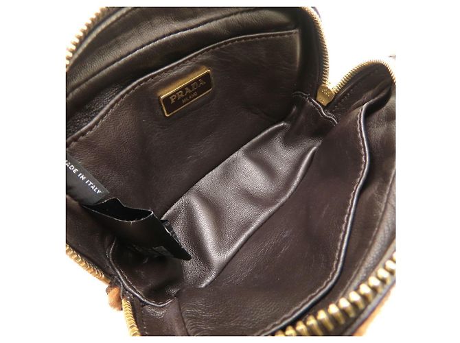 Prada Mini Borsa a Tracolla 1N1674 Cavallino Stampa Leopardata Marrone - vista 6