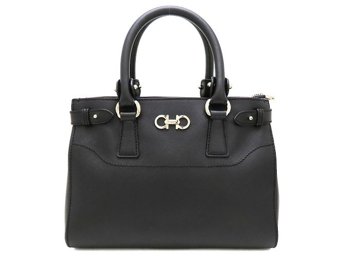 Borsa in pelle nera Salvatore Ferragamo - vista 2