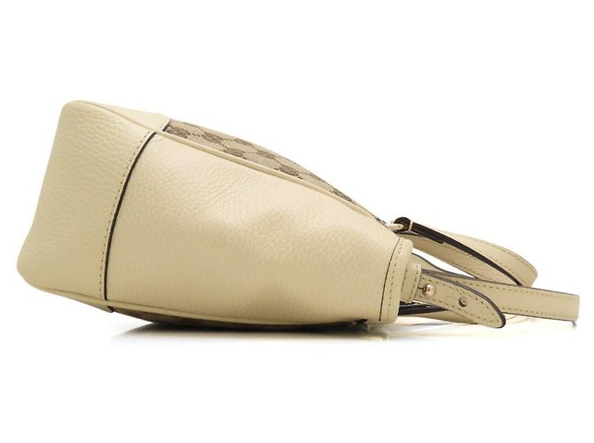 Borsa 2-Way Gucci in Beige e Off-White - vista 3