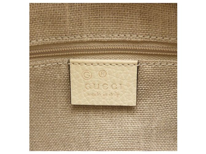 Borsa 2-Way Gucci in Beige e Off-White - vista 7
