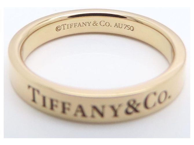 Autre Marque Anello a fascia piatta Tiffany & Co. in oro rosa 18K - vista 5