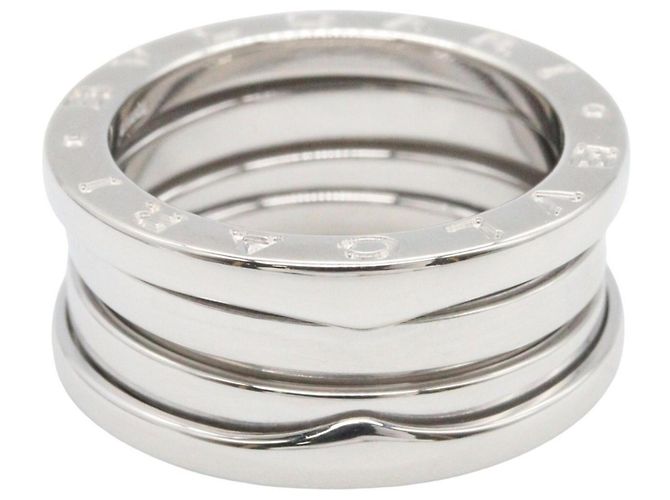 Bulgari Anel Aliança Bvlgari B.zero1 em Ouro Branco 18K - vista 2