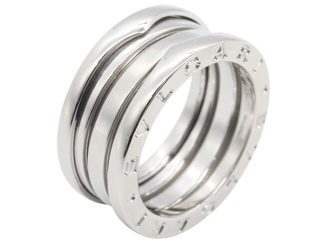 Bulgari Anel Aliança Bvlgari B.zero1 em Ouro Branco 18K - vista 3