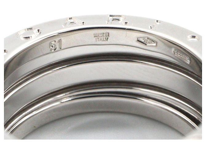 Bulgari Anel Aliança Bvlgari B.zero1 em Ouro Branco 18K - vista 5