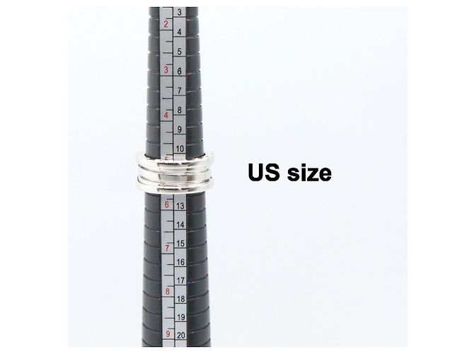 Bulgari Anel Aliança Bvlgari B.zero1 em Ouro Branco 18K - vista 7