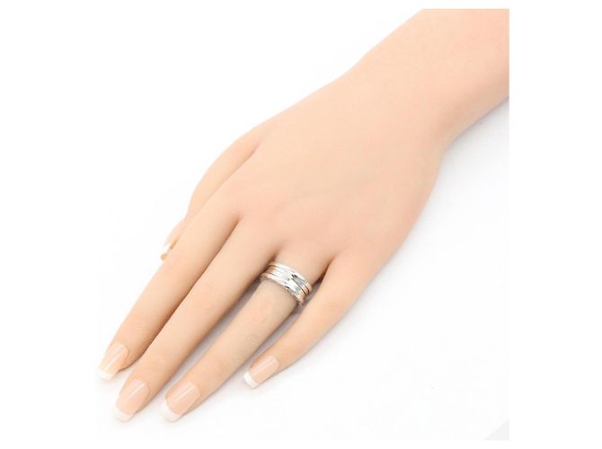 Bulgari Anel Aliança Bvlgari B.zero1 em Ouro Branco 18K - vista 8