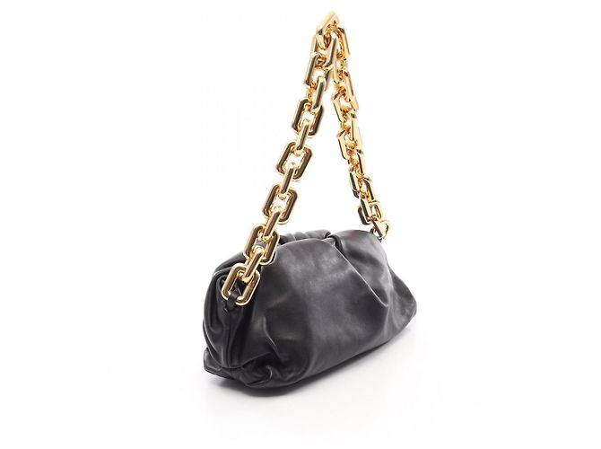 Bottega Veneta Borsa a mano pouch e borsa a tracolla in pelle nera - vista 2