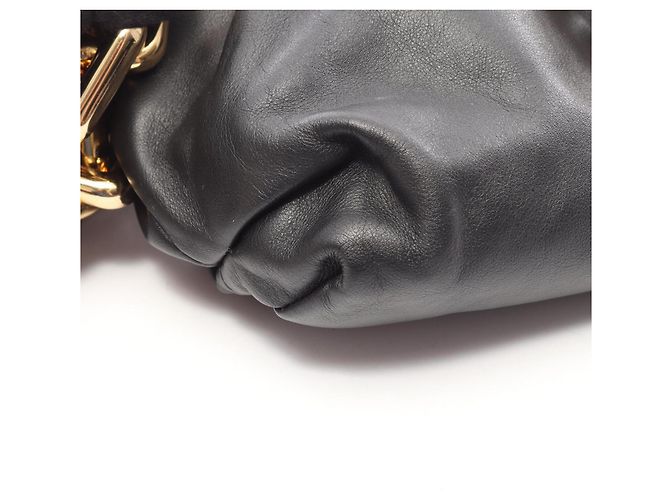 Bottega Veneta Borsa a mano pouch e borsa a tracolla in pelle nera - vista 5