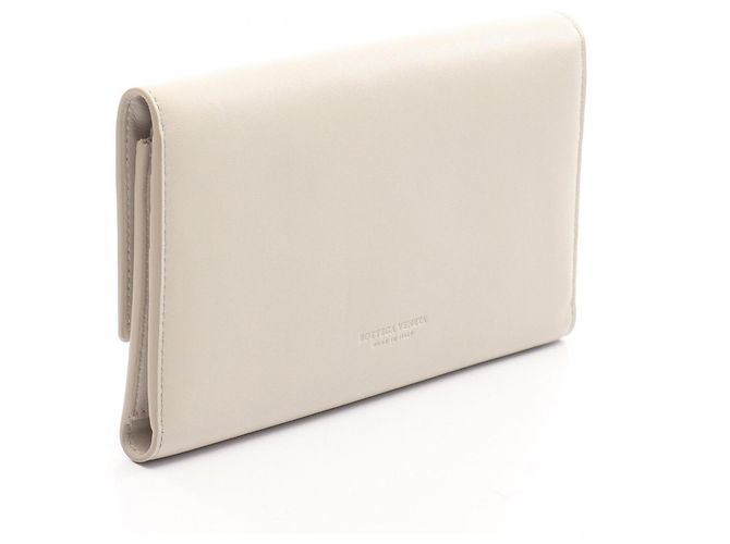 Portafoglio lungo Bottega Veneta Ivory - vista 2