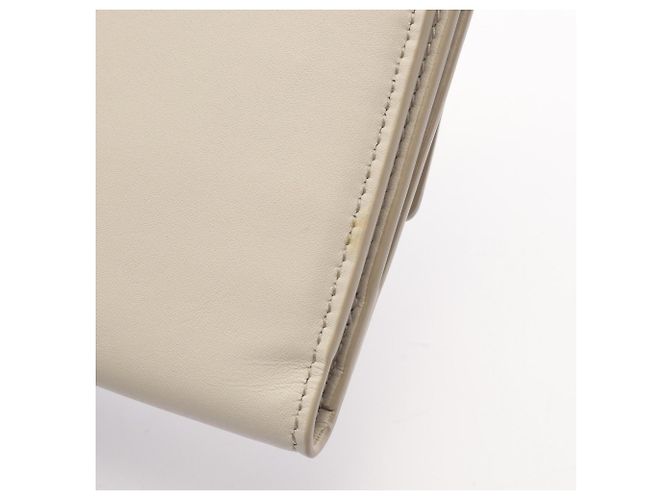 Portafoglio lungo Bottega Veneta Ivory - vista 6