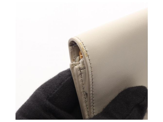 Portafoglio lungo Bottega Veneta Ivory - vista 9
