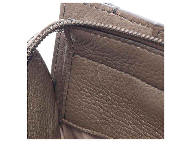 Bottega Veneta Sac à main/Porte-documents en cuir gris - vue 12