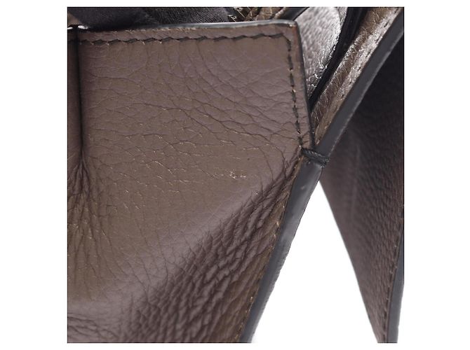 Bottega Veneta Sac à main/Porte-documents en cuir gris - vue 13