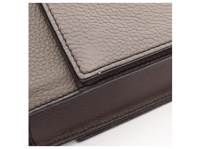 Bottega Veneta Sac à main/Porte-documents en cuir gris - vue 6