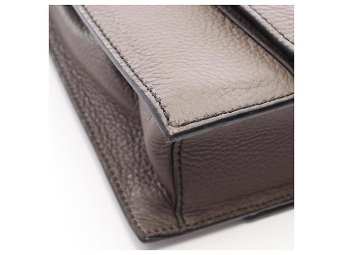 Bottega Veneta Sac à main/Porte-documents en cuir gris - vue 7