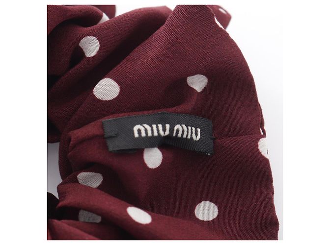 Coletero de seda Miu Miu en Bordeaux - vista 3