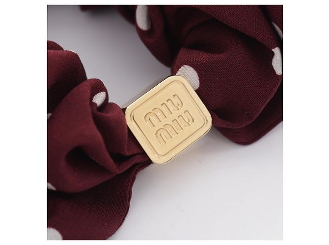 Coletero de seda Miu Miu en Bordeaux - vista 4