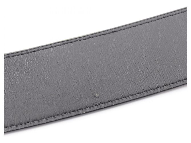 Cintura standard in pelle nera Louis Vuitton - vista 8