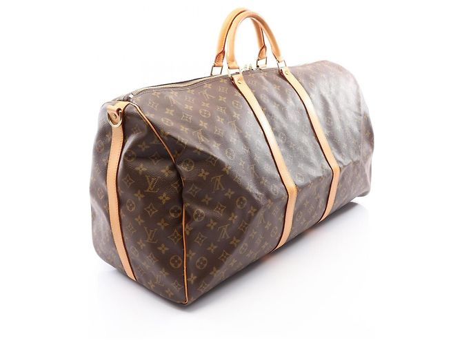 Borsa Louis Vuitton Keepall Bandoulière 60 Monogram - vista 2