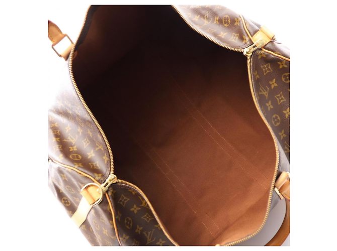 Borsa Louis Vuitton Keepall Bandoulière 60 Monogram - vista 3