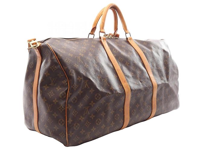 Borsa Louis Vuitton Keepall Bandoulière 60 Monogram - vista 2