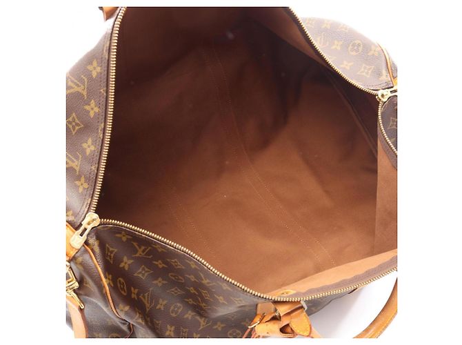 Borsa Louis Vuitton Keepall Bandoulière 60 Monogram - vista 3