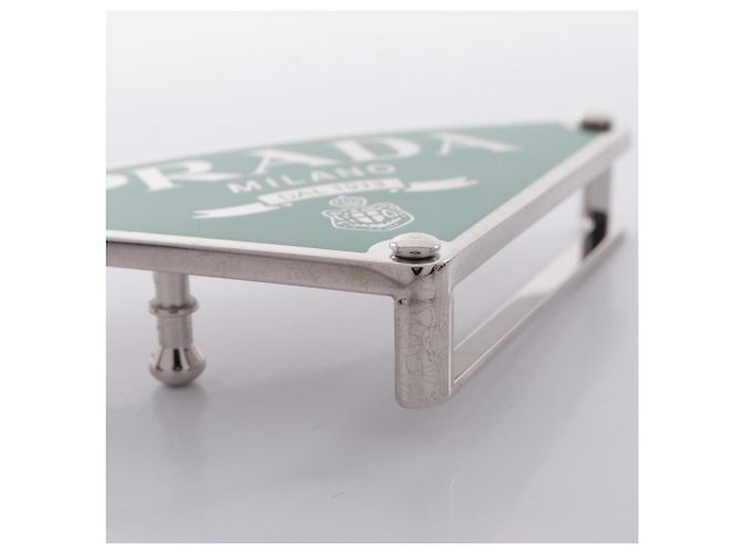 Accessoire boucle de ceinture Prada Triangle Logo - vue 5