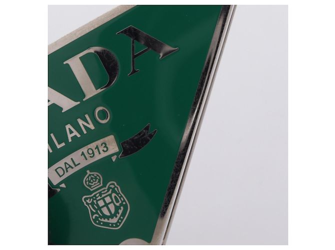 Accessoire boucle de ceinture Prada Triangle Logo - vue 7