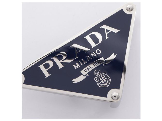 Prada Triangle Logo Gürtelschnalle - Ansicht 3
