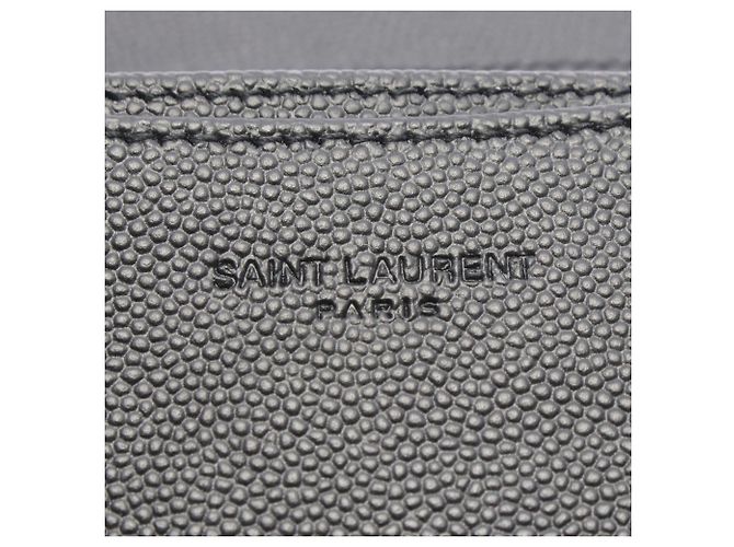 Yves Saint Laurent Black Leather Card Case - view 4