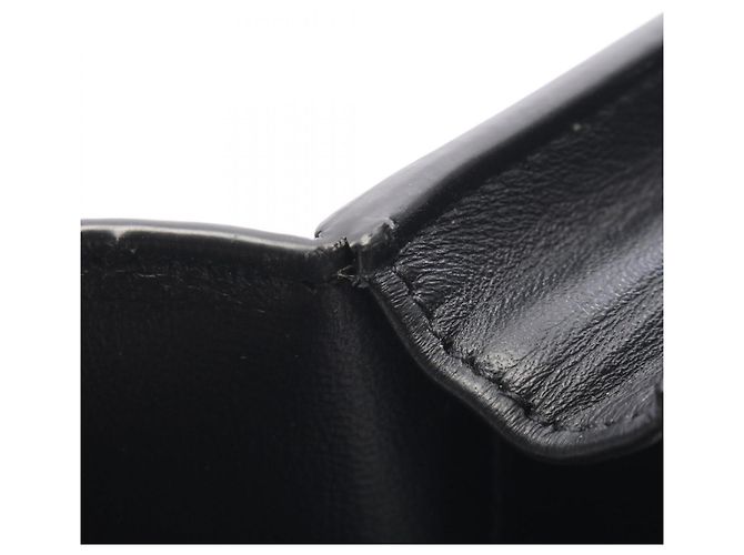 Yves Saint Laurent Black Leather Card Case - view 5