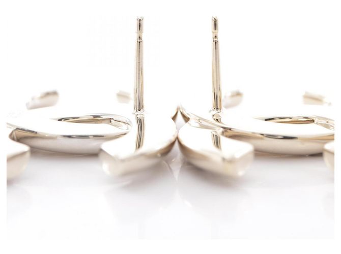 Pendientes Chanel B25C Coco Mark Logo chapados en oro - vista 5