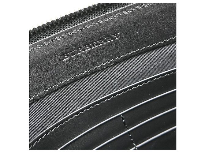 Clutch com zíper Burberry em couro - vista 4