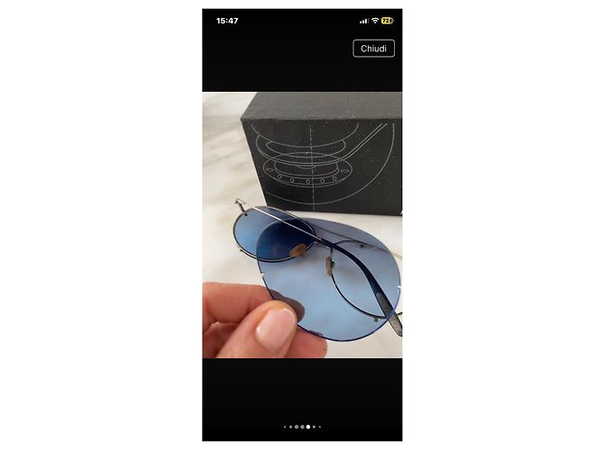 Autre Marque Occhiali da sole Porsche Design Lenti Blu - vista 5