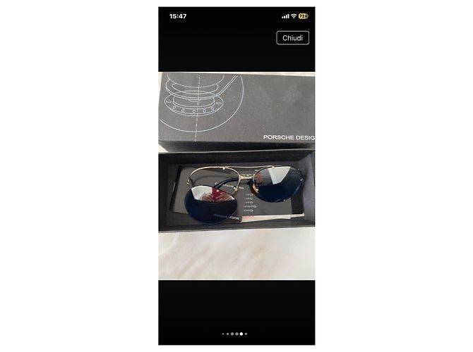 Autre Marque Occhiali da sole Porsche Design Lenti Blu - vista 7