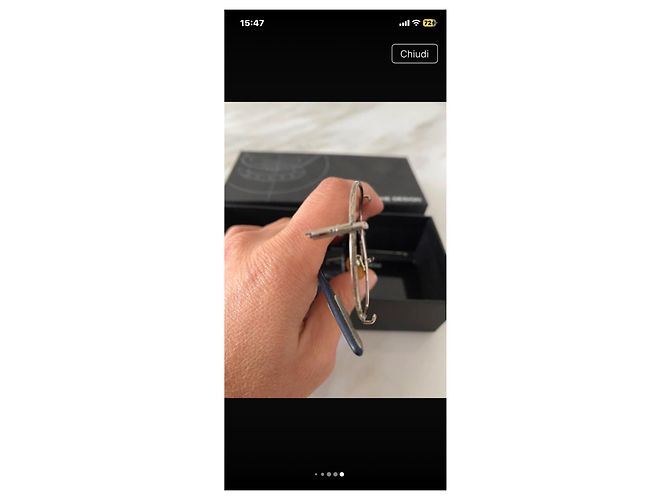 Autre Marque Occhiali da sole Porsche Design Lenti Blu - vista 8