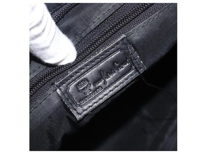 MCM Vintage Leder Handtasche Schwarz - Ansicht 6