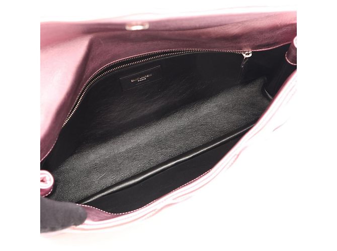 Clutch in pelle rosa Yves Saint Laurent - vista 3