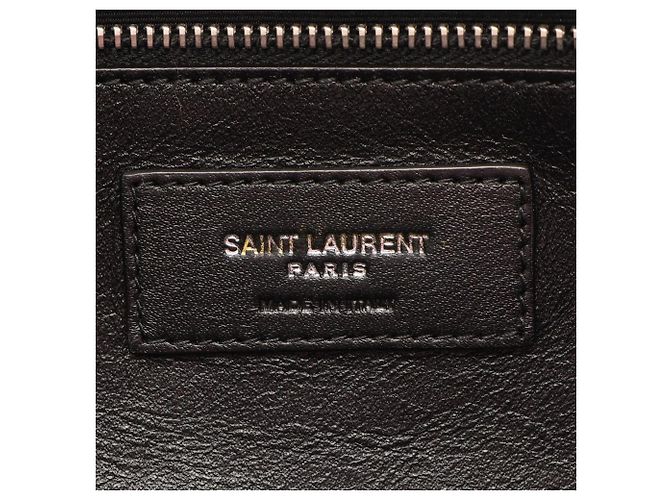 Clutch in pelle rosa Yves Saint Laurent - vista 4