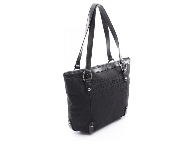 Borsa a mano Fendi Zucchino Black - vista 2
