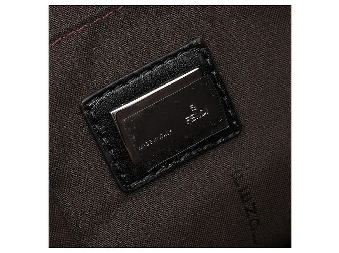 Borsa a mano Fendi Zucchino Black - vista 4