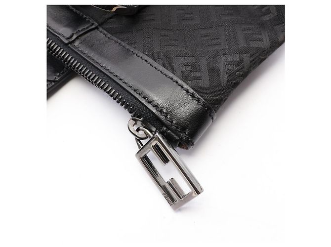 Borsa a mano Fendi Zucchino Black - vista 6