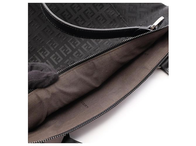 Borsa a mano Fendi Zucchino Black - vista 8