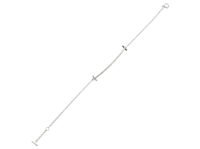 Autre Marque Bracelete Tiffany & Co. T Smile Medium com diamantes - vista 3