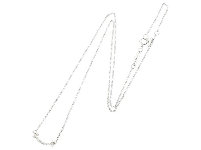 Autre Marque Tiffany & Co. T Smile Mini Diamond Halskette - Ansicht 2