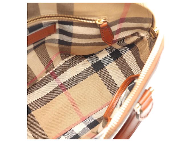 Bolso 2-Way de cuero marrón Burberry - vista 5