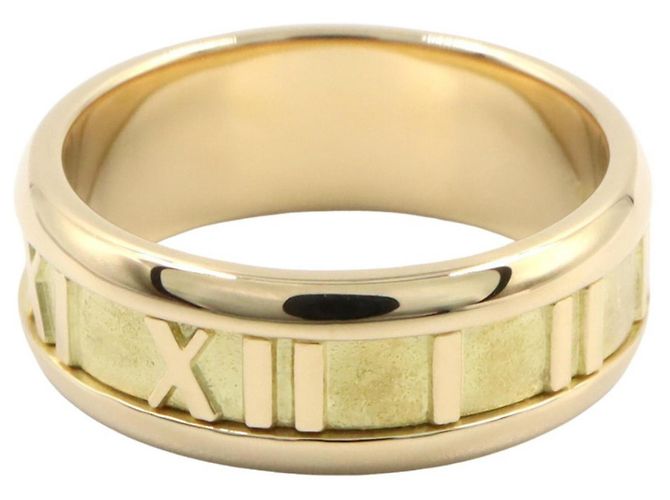 Autre Marque Tiffany & Co. Atlas Ring aus 18K Gelbgold - Ansicht 2