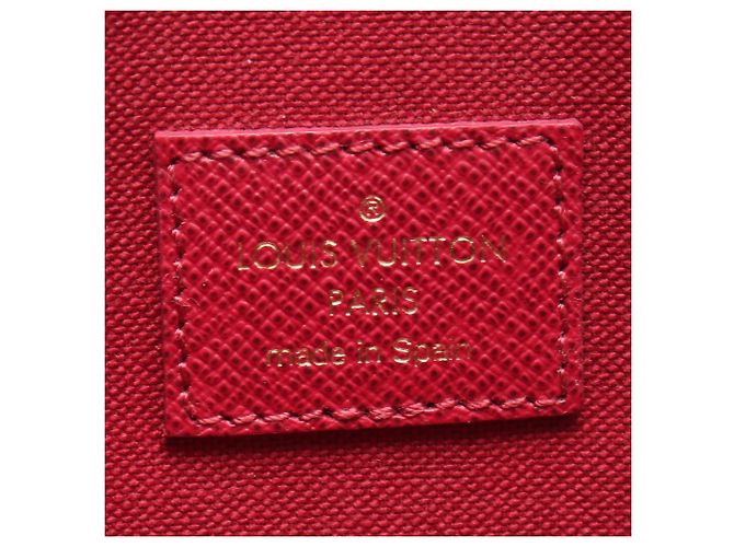 Borsa a tracolla Louis Vuitton Pochette Felicie Monogram Fuchsia - vista 4